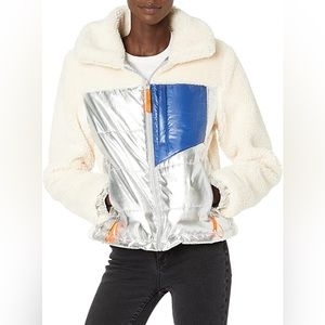 Marc New York Mixed Media Puffer Jacket NWT